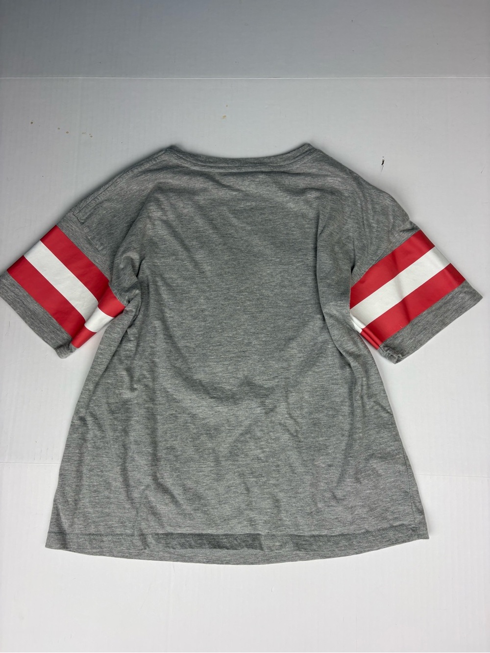 Nascar Racing Women XS Shirt Gray Jersey Car Checkered Flag Short Sleeve Cotton - Picture 2 of 6